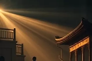 《旧钟表店》封面：玻璃柜台里一排停摆的机械钟